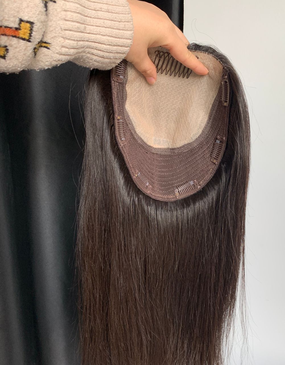 injection silk base topper 8x8 180% density