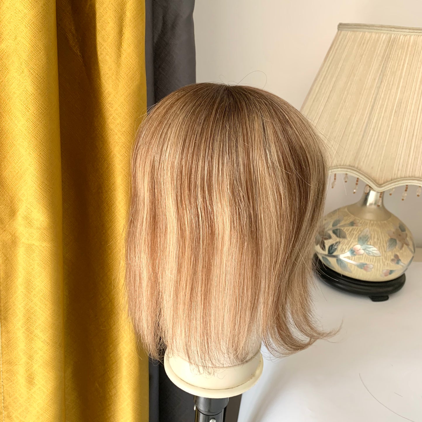 5x5 Human hair topper 6/22 color Mono base topper