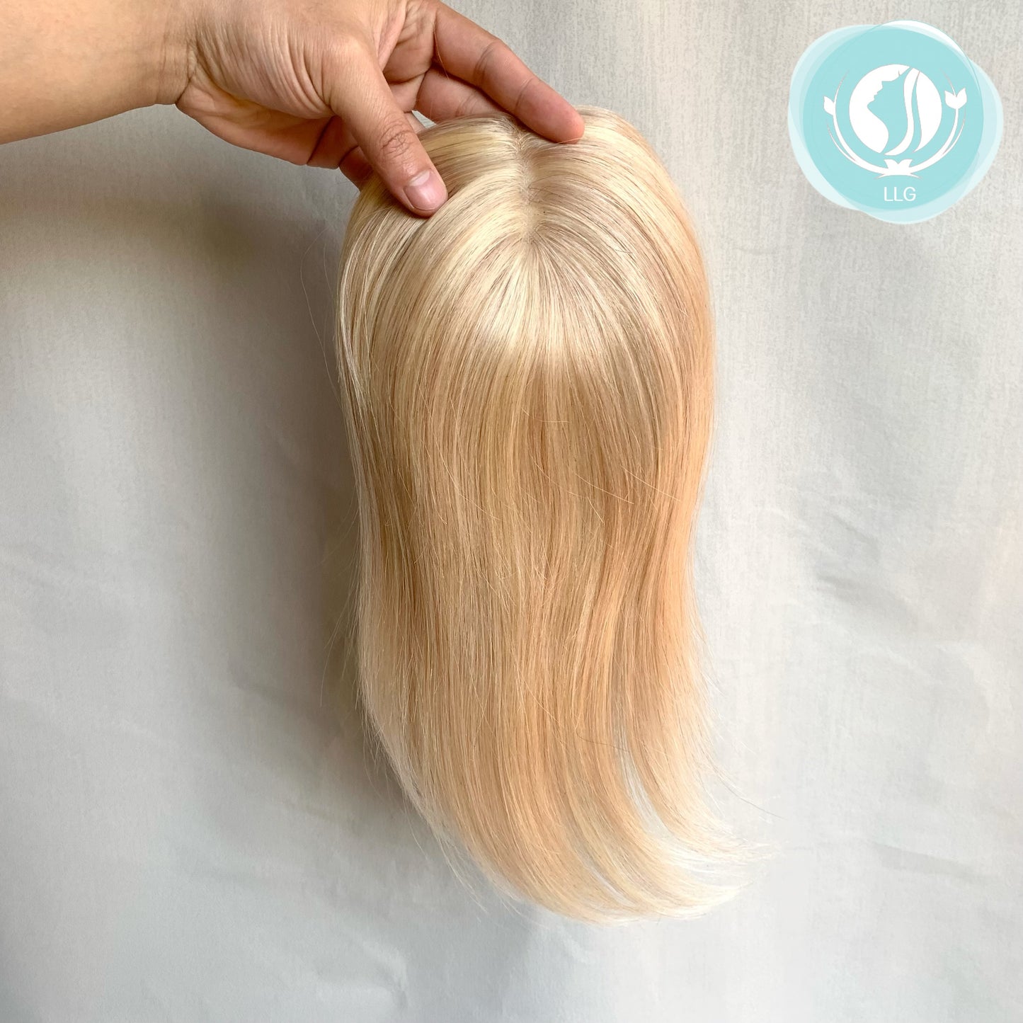5x5 mono base human hair topper 18p613#