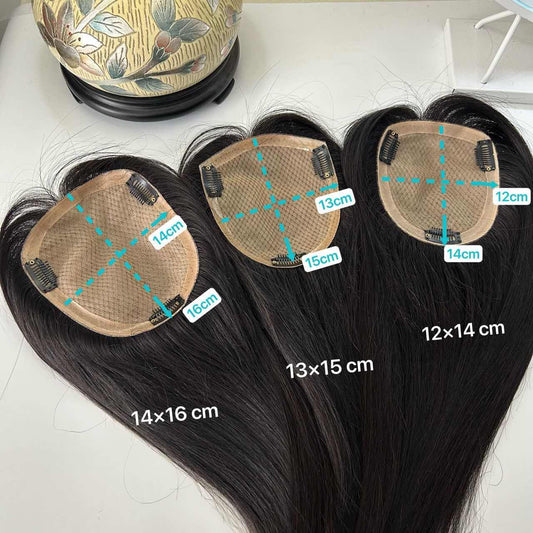 Hand-Tied Silk Base Hair Topper | Human Hair | Factory Direct Wholesale
