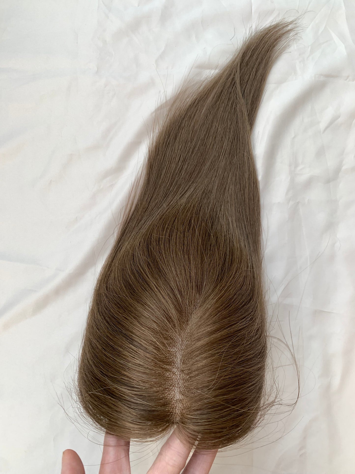 Mono base 4×6″ 10″  virgin hair colour 6# color Ava topper