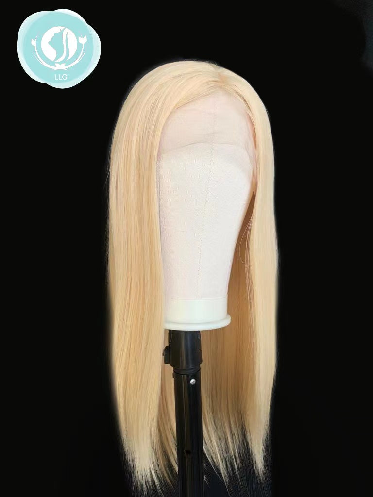Silk base wig 5×5″ 18″ virgin hair colour 613# Faux wig