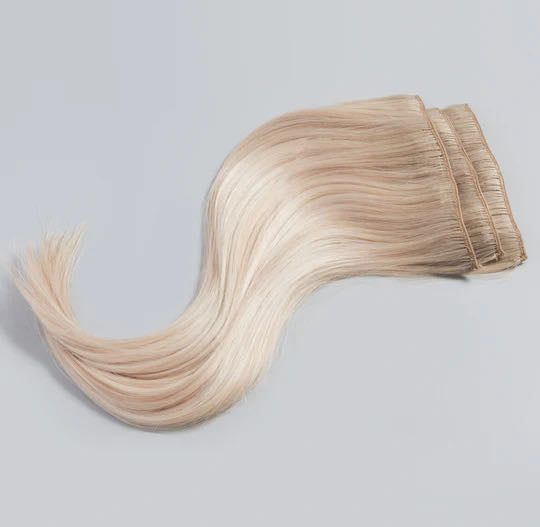 Double Drawn  European Virgin Human Hair Handtied PU Weft