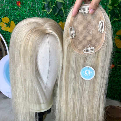 4×5 Mono Hair Topper – 16 Inch Human Hair Topper color 116#