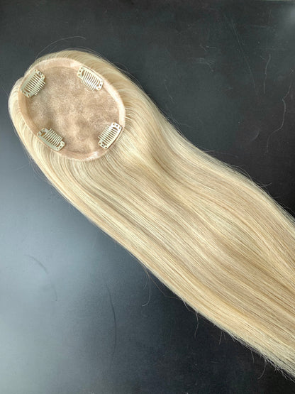 4×5 Mono Hair Topper – 16 Inch Human Hair Topper color 116#