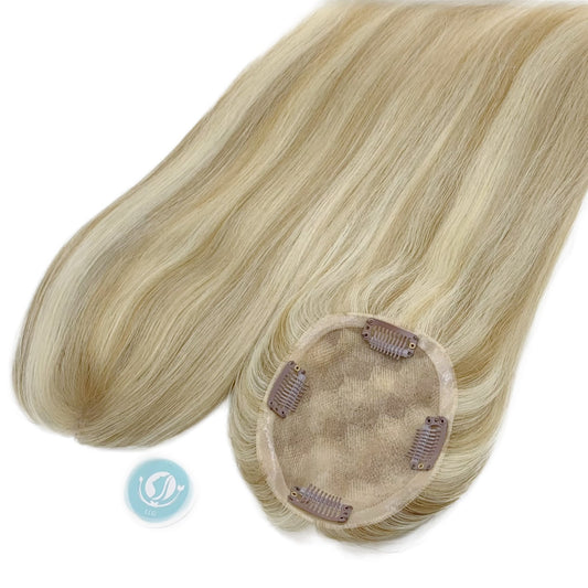 4×5 Mono Hair Topper – 16 Inch Human Hair Topper color 116#