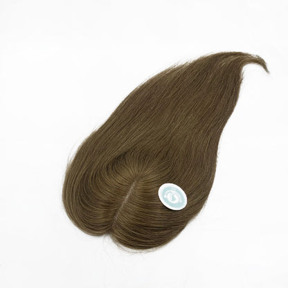 4×5 Mono Hair Topper – 16 Inch Human Hair Topper color 3#